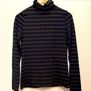 Banana Republic sequins turtle neck top